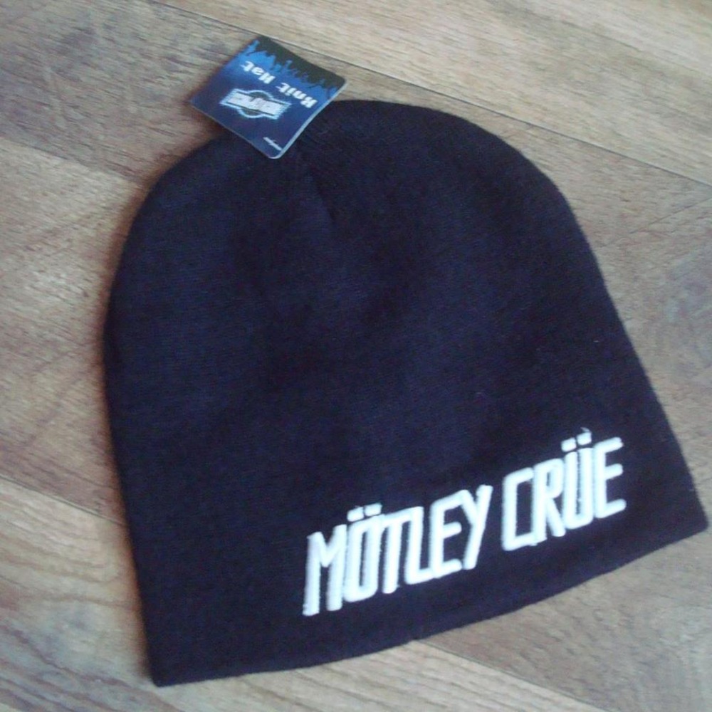 MOTLEY CRUE BEANIE KNIT TOBOGGAN VINTAGE 00S Y2K T1‎